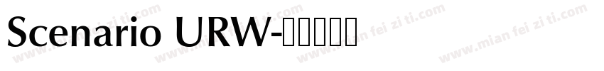 Scenario URW字体转换